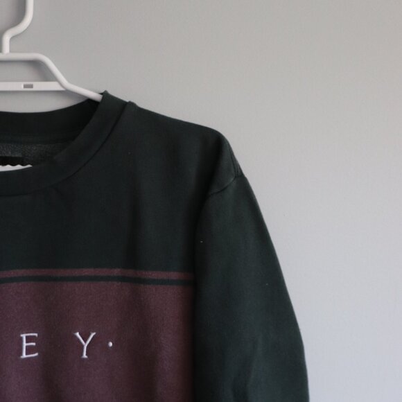 Obey Men's S Green‎ Crewneck Graphic Pullover Long Sleeve Fleece Stretch Sweater - Picture 5 of 13